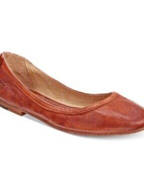 Frye Classic Carson Leather Ballet Flat - Brown Size 7